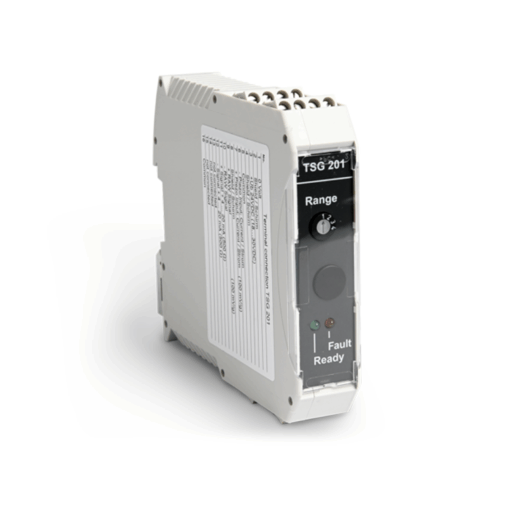 TSG 201 vibration transmitter for RMS vibration velocity with piezoelectric probes